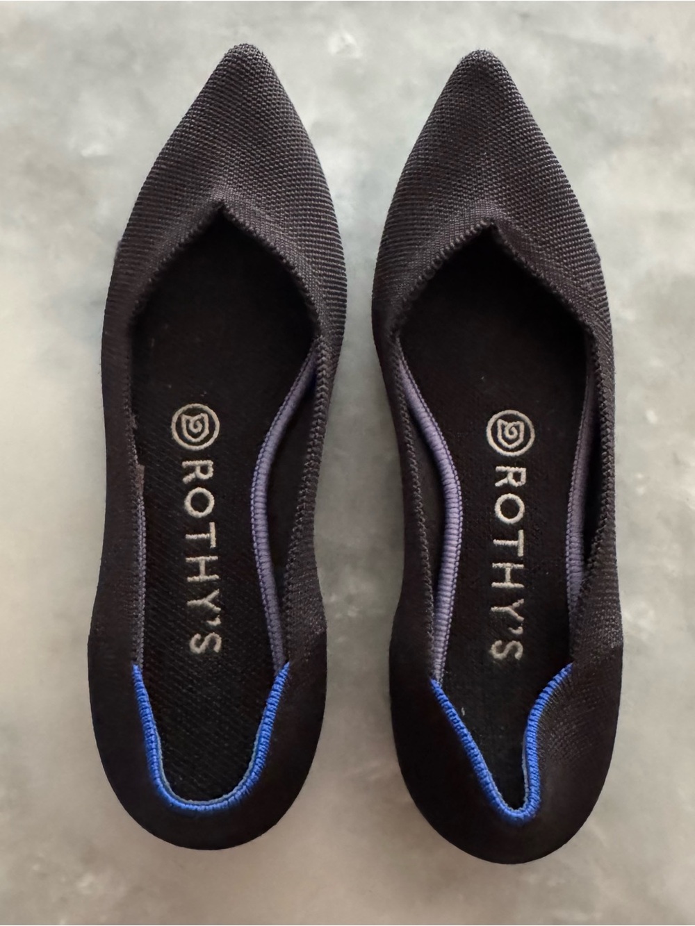 Rothy’s Black Pointed Toe Flats